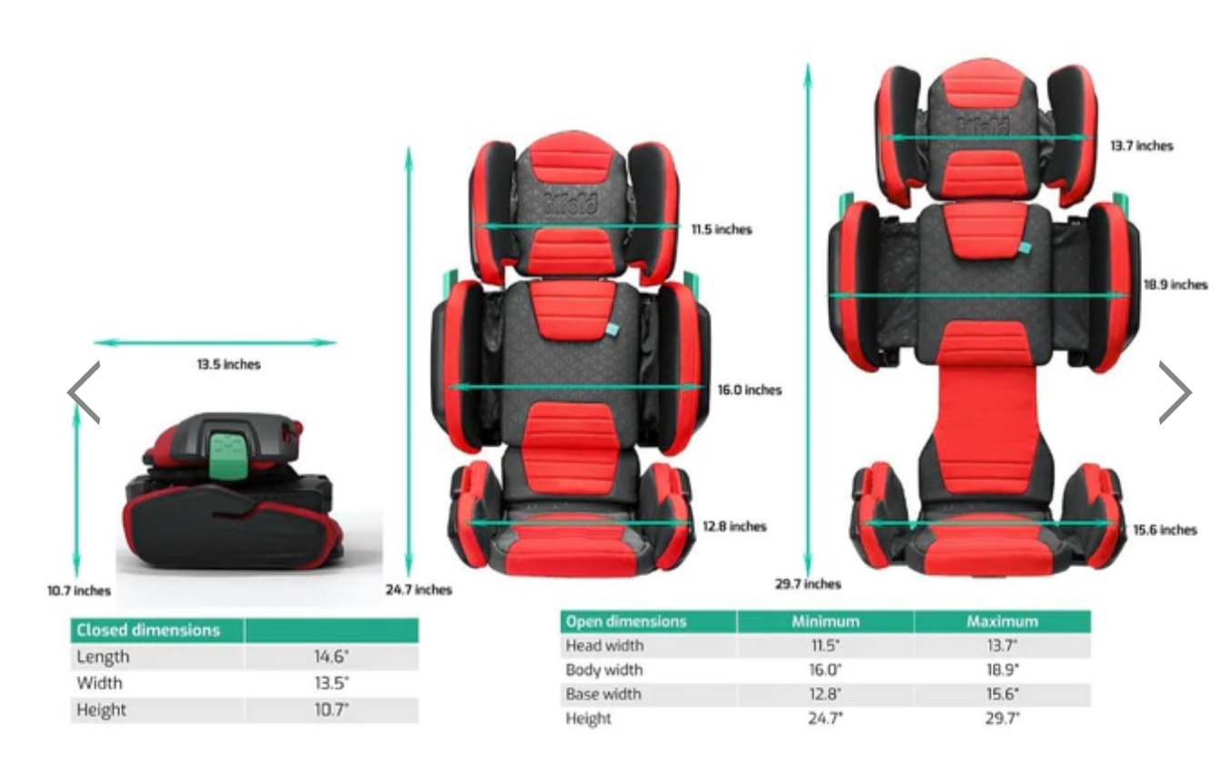 Mifold Hifold fit-and-fold booster seat